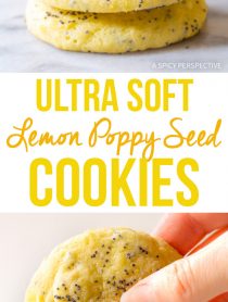 Ultra Soft Lemon Poppy Seed Cookies Recipe #Easter