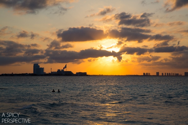 Sunset - Cancun Mexico - Travel Tips #mexico #cancun #vacation #travel