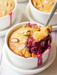 Mixed Berry Cobbler Cups Recipe with Fluffy Cornmeal Crust #ASpicyPerspective #summer #berries