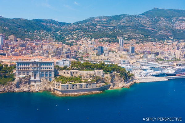 A Helicopter Ride To Monte Carlo Monaco on ASpicyPerspective.com #travel #frenchriviera #cotedazur