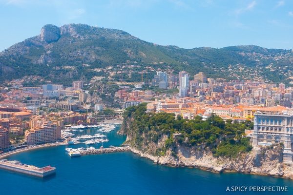 Flying Into Monte Carlo Monaco on ASpicyPerspective.com #travel #frenchriviera #cotedazur