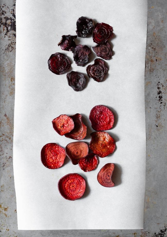 The difference between when you allow the beet to sweat and when you don't. 
