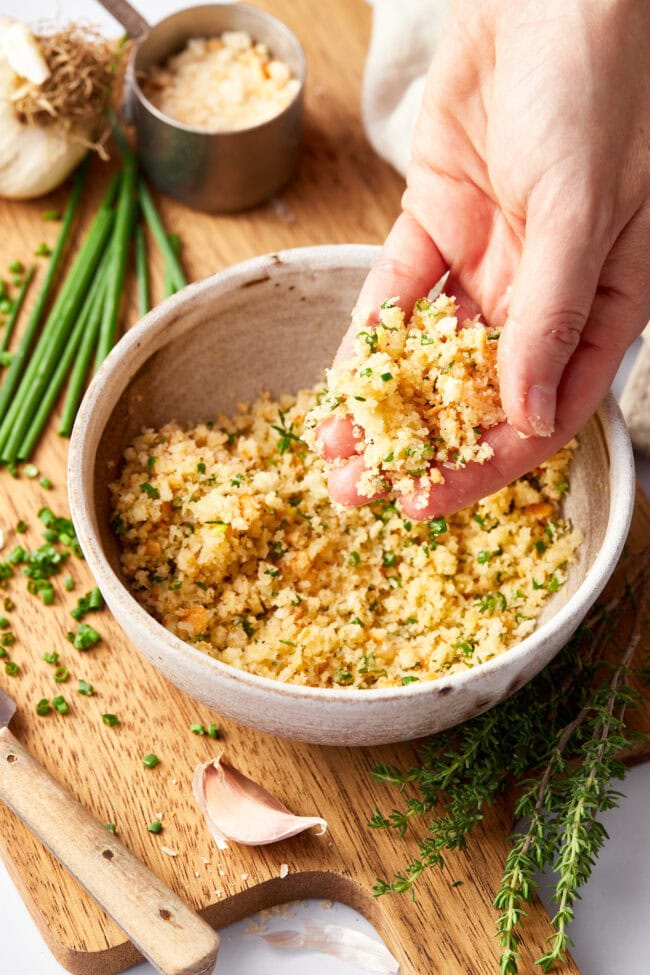 Parmesan Crust for Salmon recipe in bowl