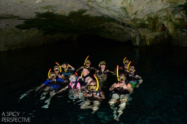 Snorkel in Cenotes - Things To Do In Playa Del Carmen Mexico #travel #mexico