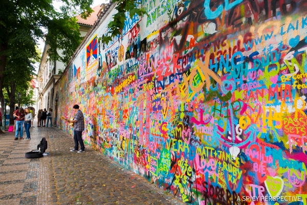 John Lennon Memorial Wall - Top 10 Reasons to Visit Prague, Czech Republic | ASpicyPerspective.com #travel #europe