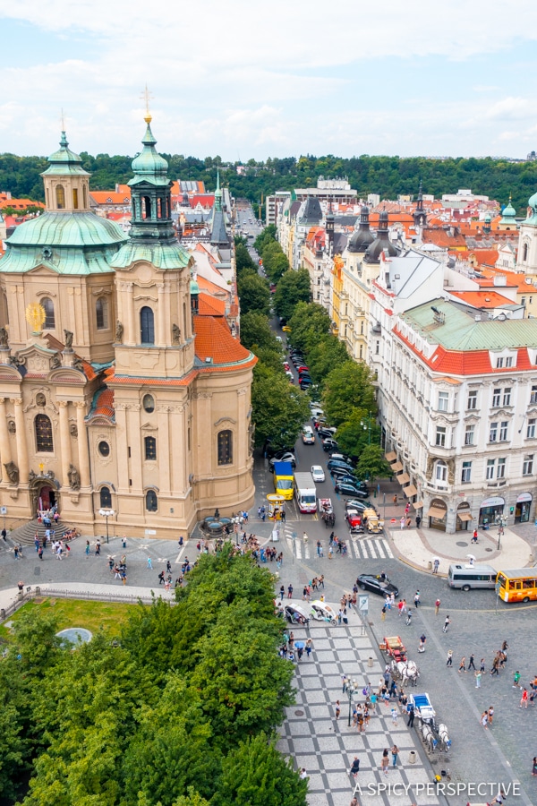 Old Town Tower View - Top 10 Reasons to Visit Prague, Czech Republic | ASpicyPerspective.com #travel #europe