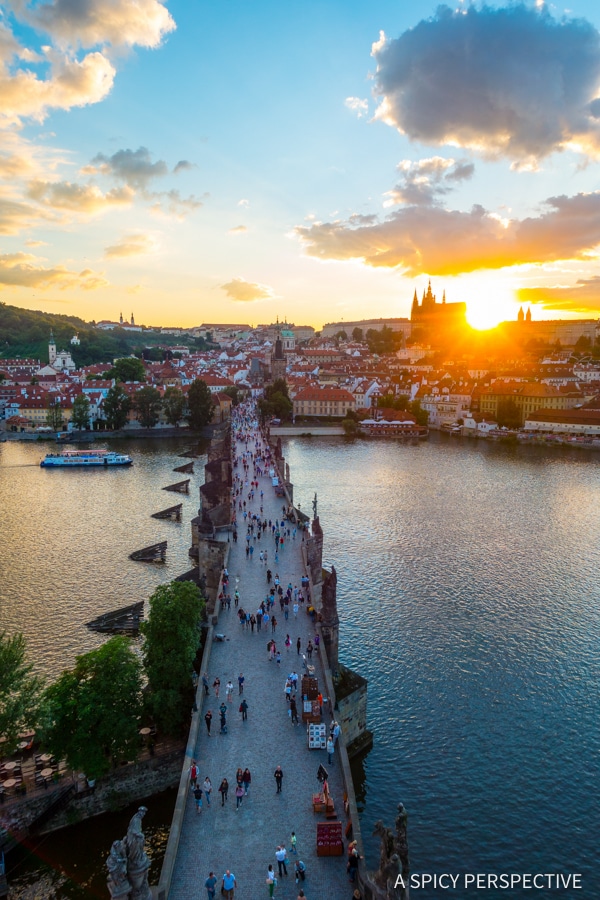 Bridge View - Top 10 Reasons to Visit Prague, Czech Republic | ASpicyPerspective.com #travel #europe