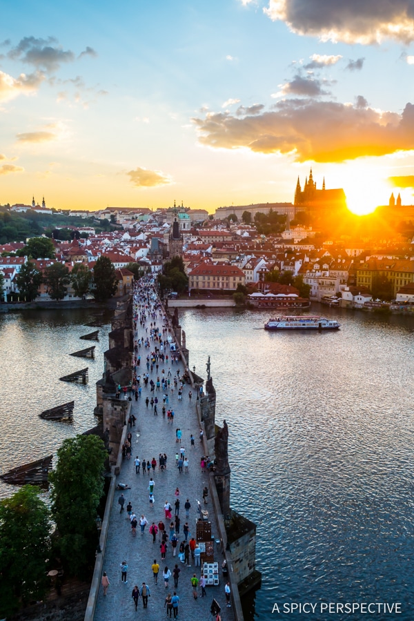 St Charles Bridge View - Top 10 Reasons to Visit Prague, Czech Republic | ASpicyPerspective.com #travel #europe