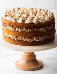 Spiced Pumpkin Cake with Maple Frosting