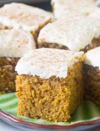 Pumpkin Texas Sheet Cake with Buttermilk Frosting Recipe #ASpicyPerspective