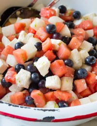 Red White and Blue Chopped Salad Recipe for Independence Day! #July4th