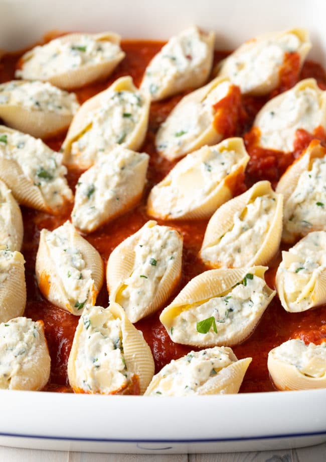 Stuffed Shells in Sauce 