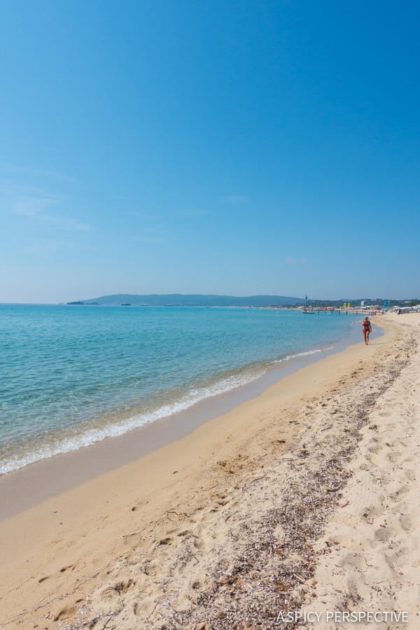 Beaches of Saint Tropez, France on ASpicyPerspective.com #travel #france