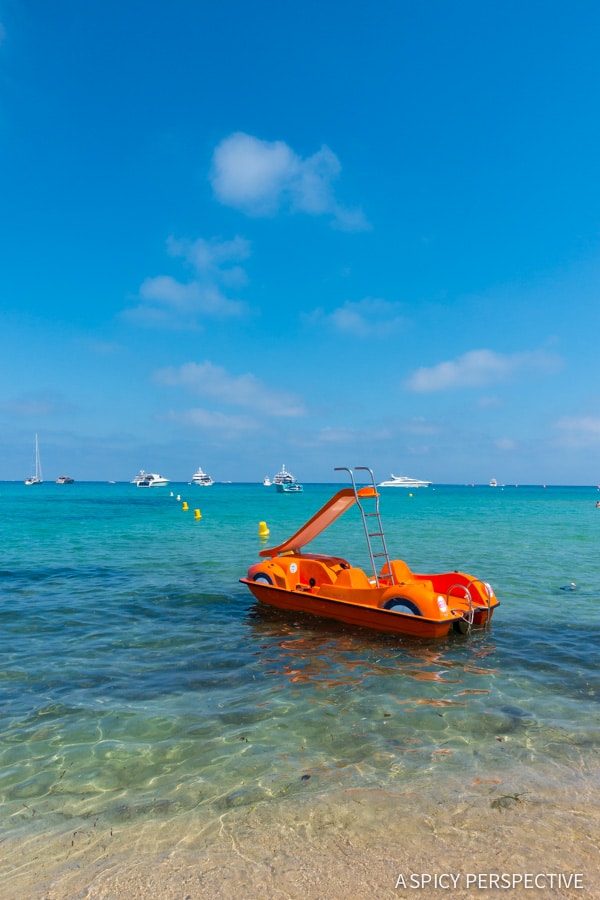 Mini Yacht in Saint Tropez, France on ASpicyPerspective.com #travel #france
