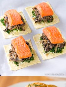 Classic Coulibiac of Salmon Recipe | ASpicyPerspective.com #holiday