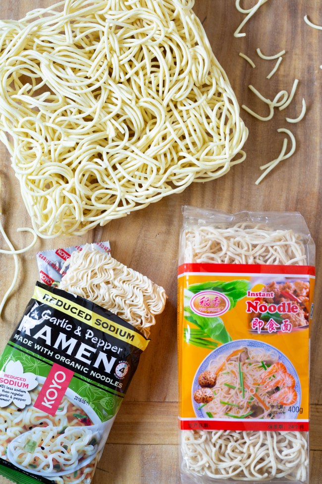 The different types of ramen noodles