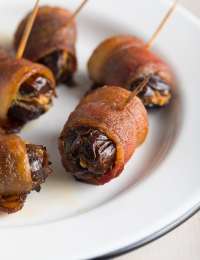 Crisp Spicy Bacon Wrapped Dates with Goat Cheese Recipe #ASpicyPerspective