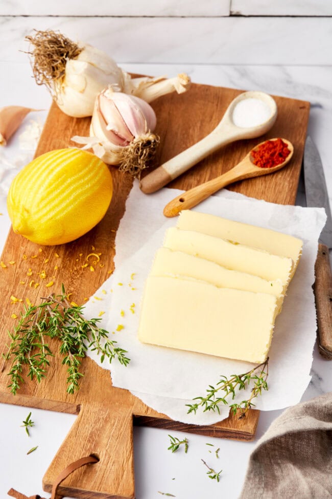 ingredients for compound butter