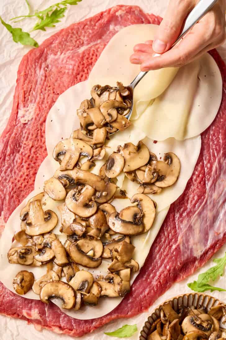 How to make stuffed flanl steak - rolling steak