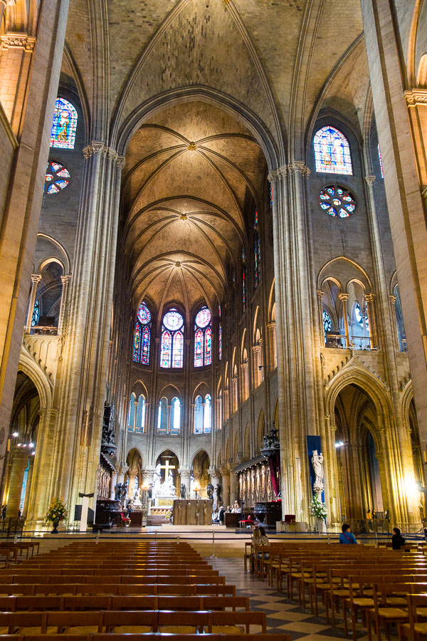 Inside Notre Dame - Things to Do in Paris - Planning Tips for 1 Day in Paris Up to 7 Days in Paris on ASpicyPerspective.com #travel