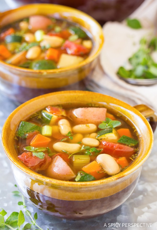 Light and Healthy Tomato Potato White Bean Soup Recipe