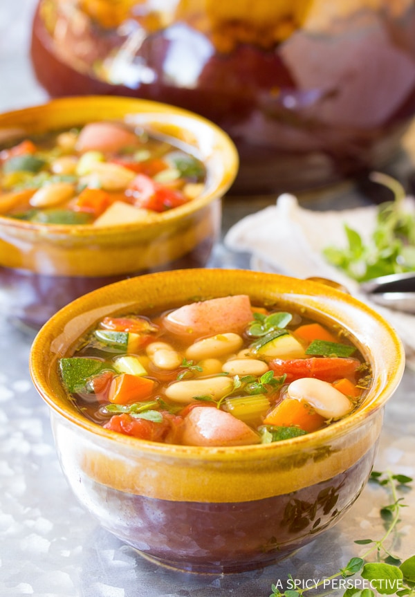 Simple Healthy Tomato Potato White Bean Soup Recipe