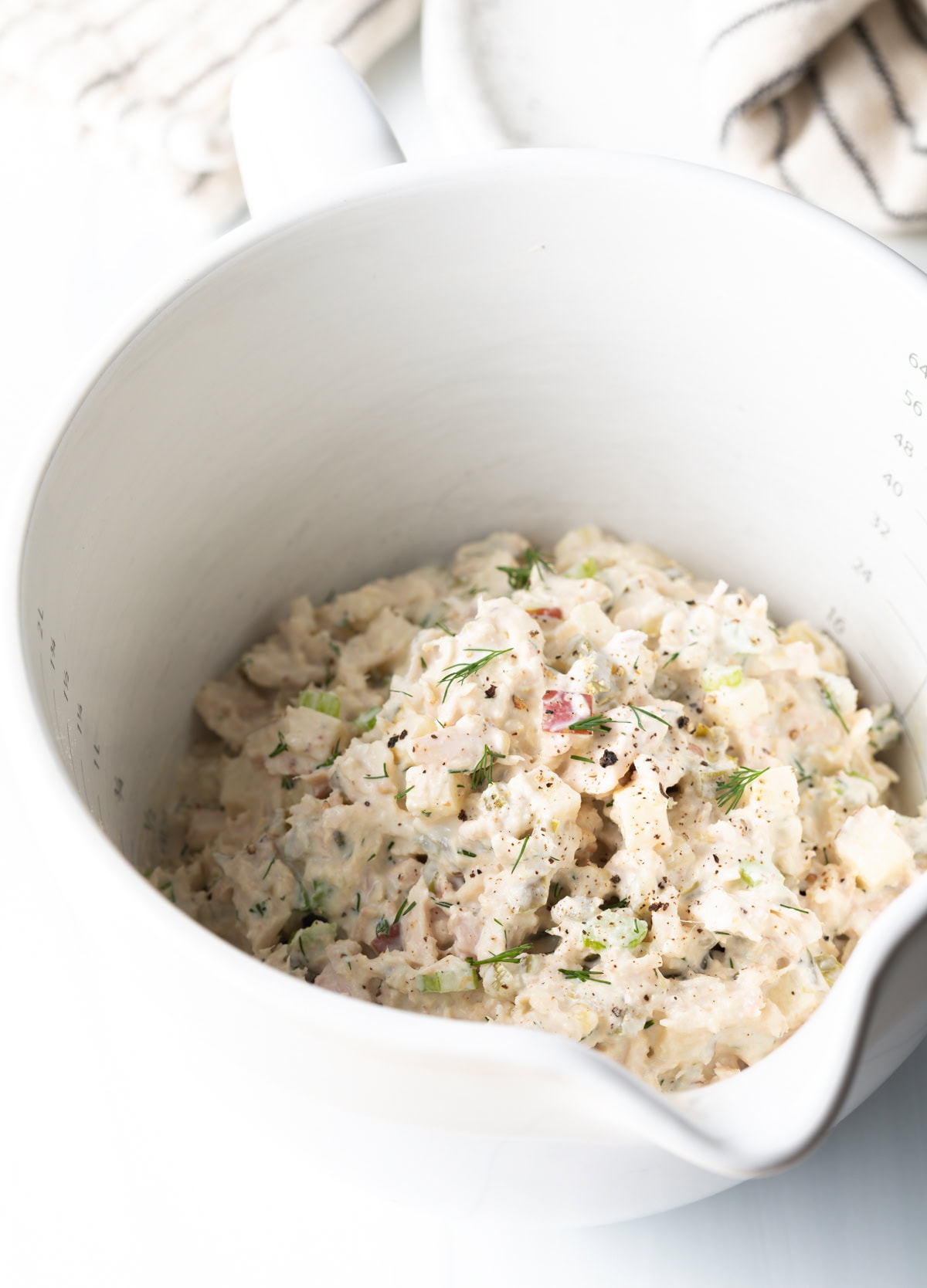 bowl of classic tuna salad