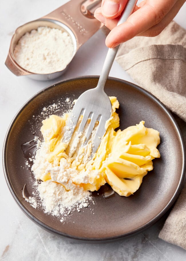 Butter and flour mixture - smashed for deer meat stew