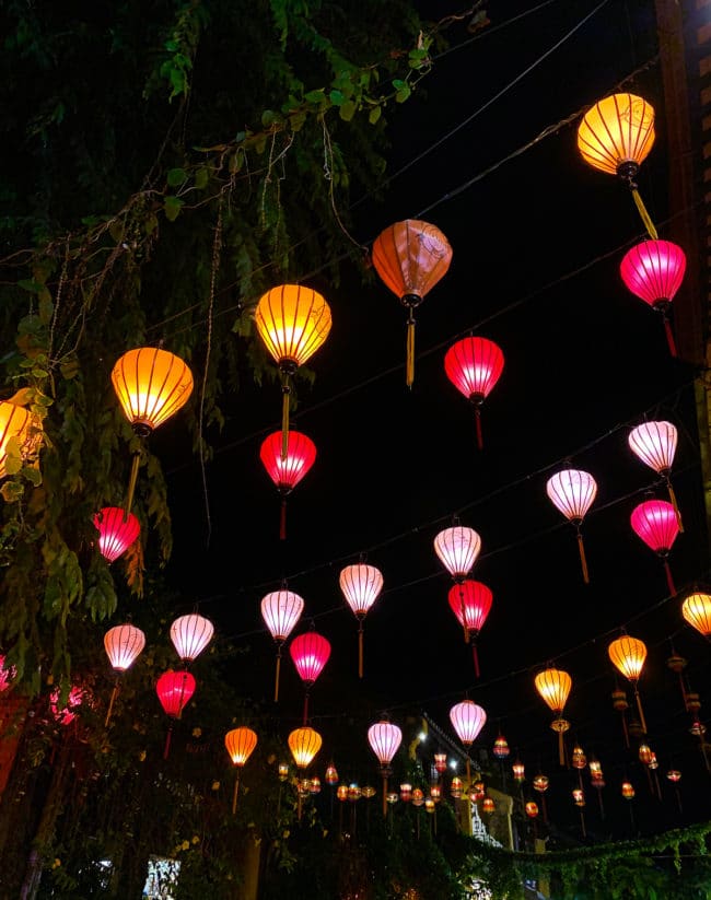 Vietnam Streets paper lanterns: The Ultimate Foodie Destination #ASpicyPerspective #vietnam #asia #travel #vacation #trip