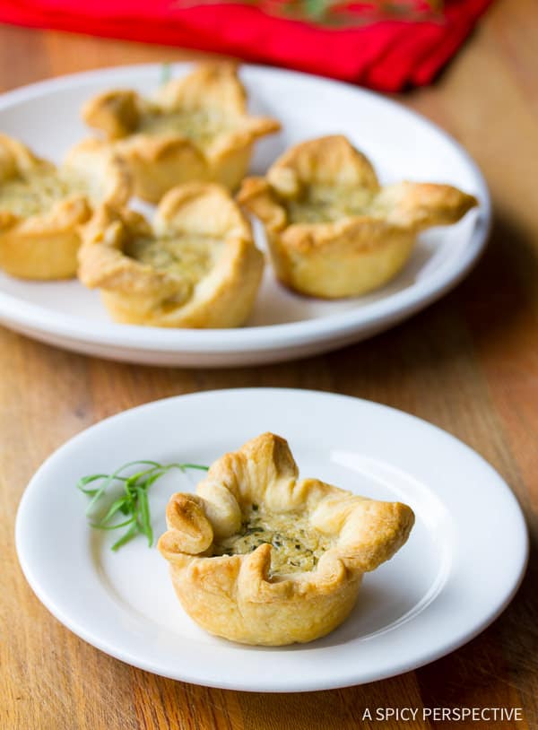 Best Warm Crab Pie Recipe on ASpicyPerspective.com #holiday #appetizers
