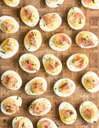 Wasabi Deviled Eggs with Ahi Tuna Recipe #ASpicyPerspective #Easter #deviledeggs