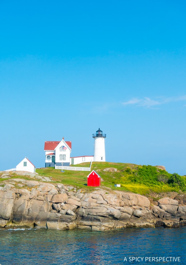 Nubble Lighthouse, Kittery, Maine (York) on ASpicyPerspective.com #travel
