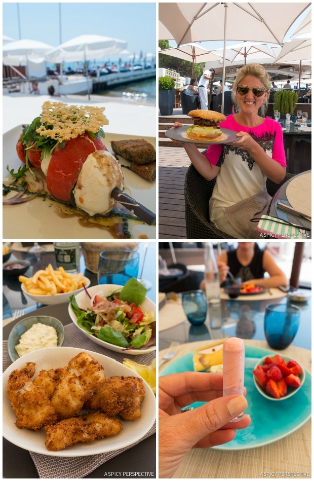 ZPlage Lunch in Cannes, France on ASpicyPerspective.com #travel #france